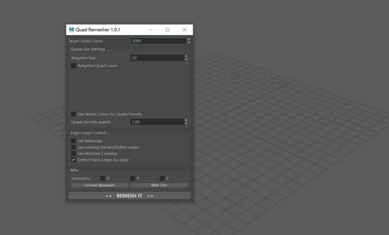 Quad Remesher插件特色
